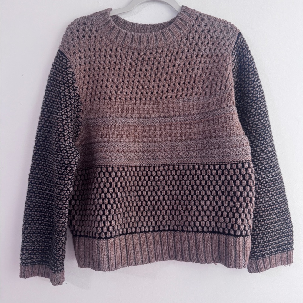 Chic Wol Hide Hand Knit Quarry Pullover- Smoky Quartz